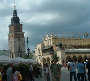 Sukiennice: on the right
