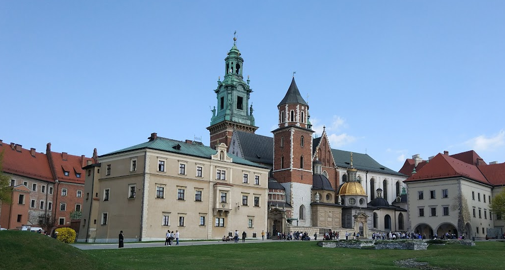 castle area in krakow